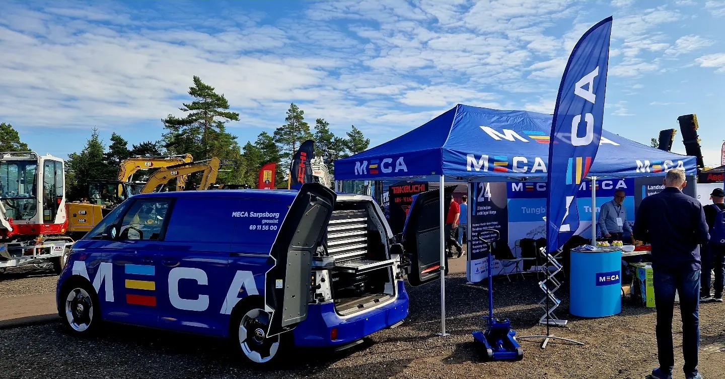 MECA Tungbil tilstede på MEF anleggsmesse i Våler, Østfold