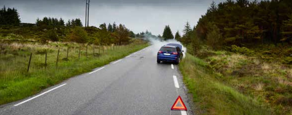 Bilen har fått motorhavari - bestill MECA Veihjelp